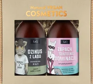 Zestawy kosmetyków damskich - Laq Zestaw Czyściopak: 2x żel 500 ml, Piwonia Silver + Dzikus z Lasu - miniaturka - grafika 1