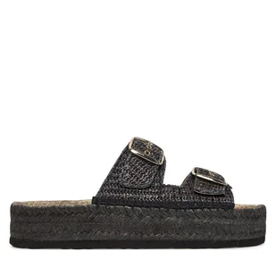 Espadryle LOVE MOSCHINO JA28393G0MJQ0000 Szary - Klapki i japonki damskie - miniaturka - grafika 1