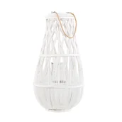 Świeczniki - Beliani Lampion biały 56 cm TONGA - miniaturka - grafika 1