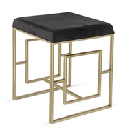 Taborety i hokery - Art pol SIEDZISKO PUFA TABORET METALOWE 48x40 109607 109607 - miniaturka - grafika 1