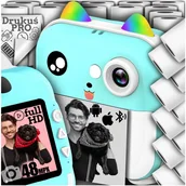 Drukarki kart i etykiet - MINI DRUKARKA TERMICZNA PRO APARAT NATYCHMIASTOWY + 23 ROLKI DODATKOWO - miniaturka - grafika 1