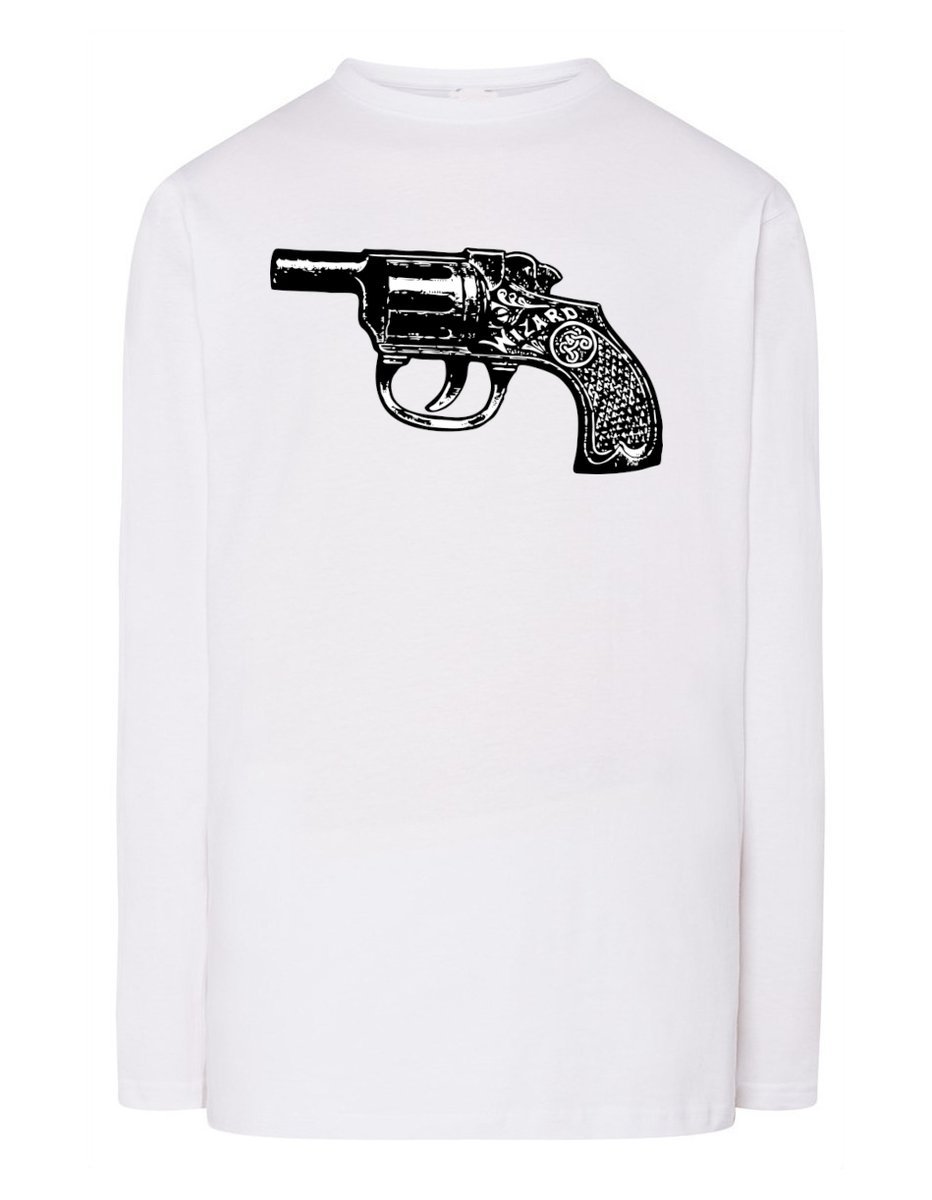 Longsleeve męski nadruk PISTOLET REWOLWER r.3XL