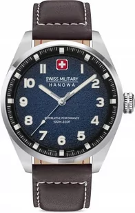 Zegarek Zegarek męski SWISS MILITARY SMWGA0001502 niebieski klasyczny - Zegarki męskie - miniaturka - grafika 1