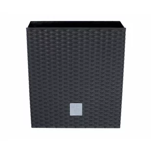 Prosperplast RATO LOW Doniczka 4l ratan antracyt DRTS170L - Donice - miniaturka - grafika 1