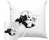 Gadżety dla niej i dla niego - ZESTAW PODUSZKA + KUBEK Jak Wytresować Smoka Pomysł Na Prezent +IMIĘ #2 - miniaturka - grafika 1