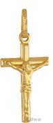 Wisiorki - Zawieszka Krzyżyk z Panem Jezusem pr.585 - miniaturka - grafika 1