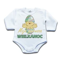 Body dla niemowląt - BODY Moja pierwsza Wielkanoc - kurczak 80 dł - miniaturka - grafika 1