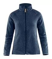 Bluzy damskie - FJALLRAVEN Damska bluza z polaru Övik Zip Sweater W, niebieska, M - miniaturka - grafika 1