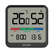 Stacje pogodowe - SAVIO CT-01/B Czarny - miniaturka - grafika 1