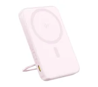Powerbanki - Baseus PicoGo Qi2 5000mAh 20W Różowy - miniaturka - grafika 1