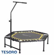 Trampoliny - Tesoro Trampolina Fitness Hexagon 50 Inch pomarańczowy GXP-740691 - miniaturka - grafika 1