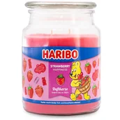 Świece - Haribo duża sojowa świeca zapachowa w szkle 18 oz 510 g - Strawberry Happiness - miniaturka - grafika 1