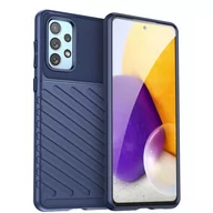 Etui i futerały do telefonów - Thunder Case elastyczne pancerne etui pokrowiec Samsung Galaxy A73 niebieski - miniaturka - grafika 1