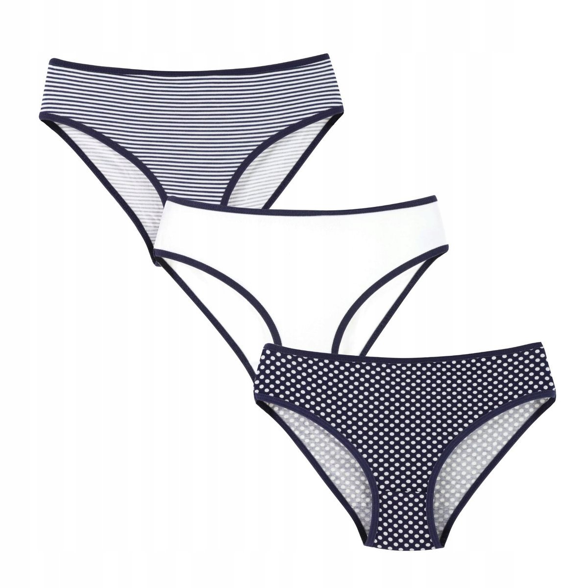 Figi Majtki Klasyczne Damskie 3-sztuki 3Pak MORAJ r. S