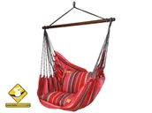 Hamaki - Leżak hamakowy na drążku KOALA Lava, czerwono-różowy - miniaturka - grafika 1