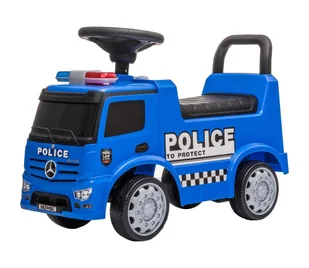 Rowerek do pchania Mercedes Samochód policyjny niebieski - Rowerki biegowe - miniaturka - grafika 1