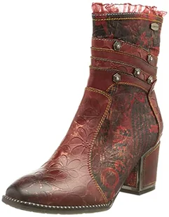 Laura Vita Damskie buty Kadio 021 Ankle Boot, czerwony - rouge - 37 eu - Moda i Uroda OUTLET - miniaturka - grafika 1