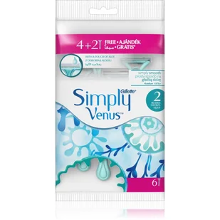 Gillette Procter&Gamble Simply Venus 2 Maszynki jednorazowe do golenia 4+2 sztuki - Maszynki do golenia i wkłady - miniaturka - grafika 1