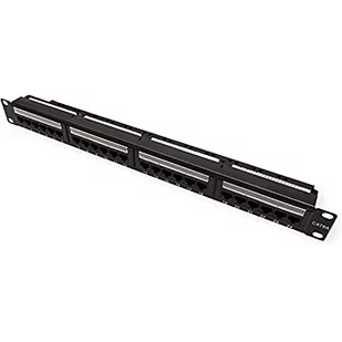 Value Value VALUE 19&quot PatchPanel Cat6a 24 Ports UTP Black - Szafy rack - miniaturka - grafika 1