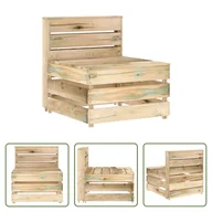 Sofy ogrodowe - The Living Store Sofa ogrodowa z palet Drewno sosnowe Impregnowane - miniaturka - grafika 1