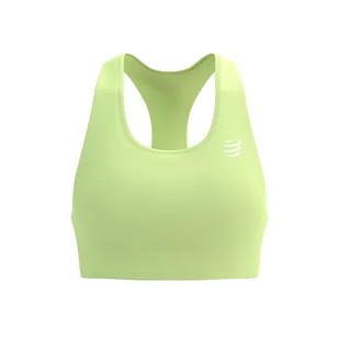 COMPRESSPORT Stanik sportowy FEELFREE SEAMLESS BRA shadow lime - Bielizna sportowa męska - miniaturka - grafika 1