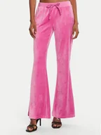 Spodnie sportowe damskie - Juicy Couture Spodnie dresowe Caisa JCSEBJ008G Różowy Slim Fit - miniaturka - grafika 1