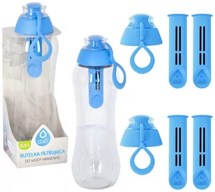 Butelka Filtrująca Dafi 0,5L + 5 Filtrów Niebieska Niebiańska - Butelki filtrujące - miniaturka - grafika 1