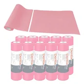 Sprzęt i akcesoria stomatologiczne - Serweta dentystyczna na rolce 33cm x 48cm różowa podfoliowana 54g DentixPro 400szt - miniaturka - grafika 1