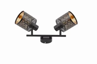 Tuluza - listwa 2 płomienna czarna 840502-02 - Lampy ścienne - miniaturka - grafika 1
