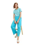Spodnie damskie - TOM TAILOR Damskie spodnie 1036684, 26007-Teal Radiance, 40 W/28 l, 26007 - Teal Radiance, 40W / 28L - miniaturka - grafika 1