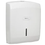 Dozowniki papieru i mydła dla firm - Biały podajnik ręczników ZZ 600 listków Calma CT6100PB Faneco - miniaturka - grafika 1
