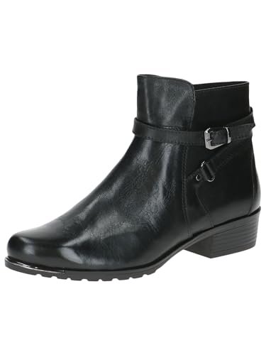 CAPRICE Damskie botki na obcasie 9-25308-43, Czarna papka, 42 EU