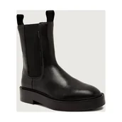 Botki damskie - Calvin Klein Skórzane sztyblety CHELSEA - miniaturka - grafika 1