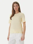 Koszulki i topy damskie - ONLY T-Shirt 15270390 Żółty Regular Fit - miniaturka - grafika 1