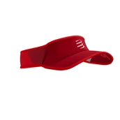 Czapki i chusty sportowe damskie - COMPRESSPORT Daszek biegowy VISOR ULTRALIGHT samba red - miniaturka - grafika 1