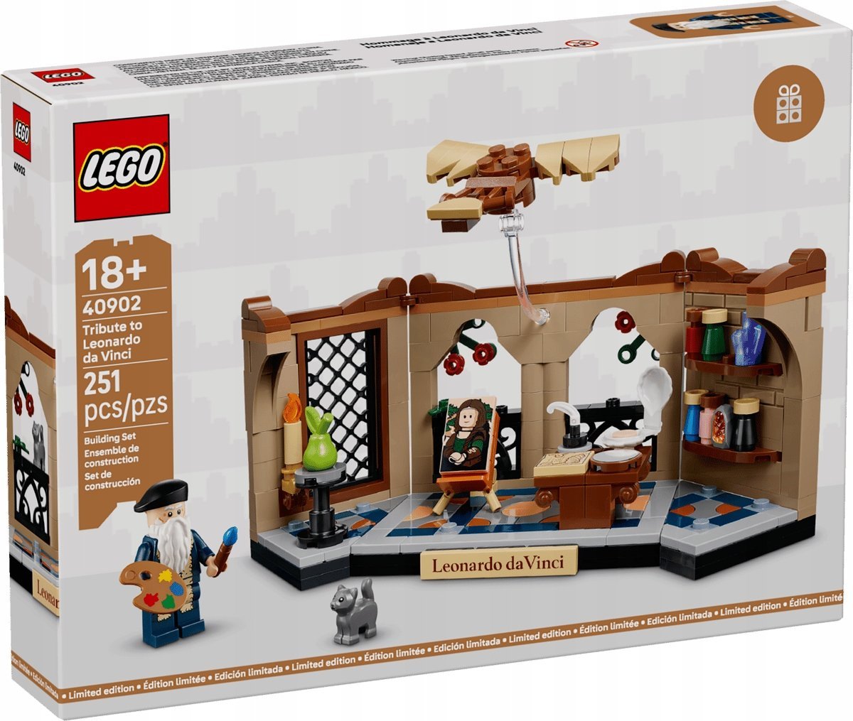 LEGO Icons 40902 Zestaw Hołd dla Leonarda da Vinci