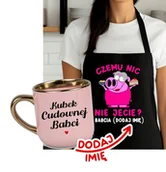 Gadżety dla niej i dla niego - Zestaw prezentowy dla Babci - Fartuch kuchenny plus kubek - miniaturka - grafika 1