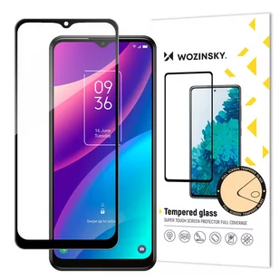 Wozinsky super wytrzymałe szkło hartowane Full Glue na cały ekran z ramką Case Friendly TCL 30 SE czarny - Szkła hartowane na telefon - miniaturka - grafika 1