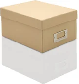 Albumy fotograficzne - Pudełko na 700 zdjęć Henzo Photobox Mika Kremowe - miniaturka - grafika 1