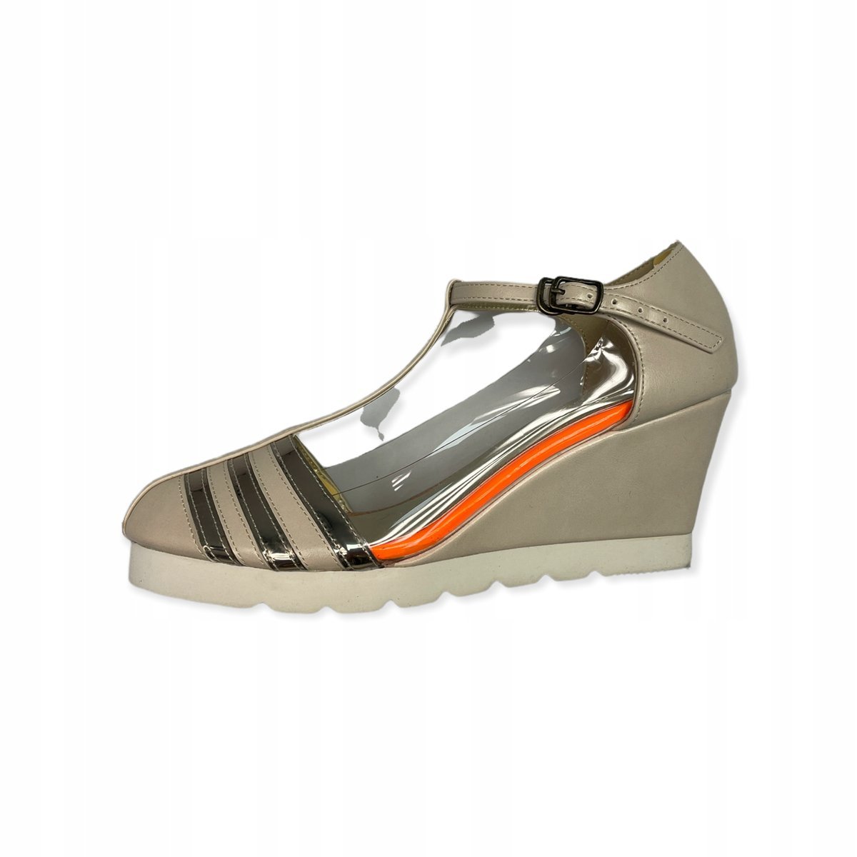 Półbuty damskie koturn zapinane COCUE 38,5