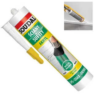 Soudal Akryl 280 ml biały - Silikony - miniaturka - grafika 1