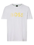 Koszulki męskie - BOSS Green - T-shirt męski  Tee 1, szary - miniaturka - grafika 1