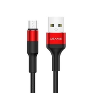 Kable komputerowe i do monitorów - USAMS USAMS Kabel pleciony U5 micro USB 2A 1,2m czerwony US-SJ224 + EKSPRESOWA SJ224USB02 - miniaturka - grafika 1