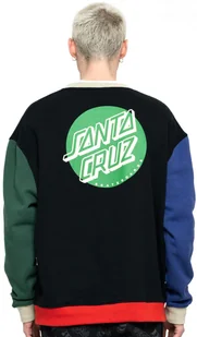 bluza męska SANTA CRUZ SHADOWLESS DOT CREW Black/Multi - Bluzy męskie - miniaturka - grafika 1