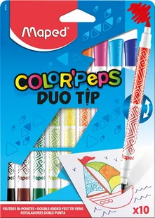Maped flamastry dwustronne, 10 sztuk - Flamastry - miniaturka - grafika 3