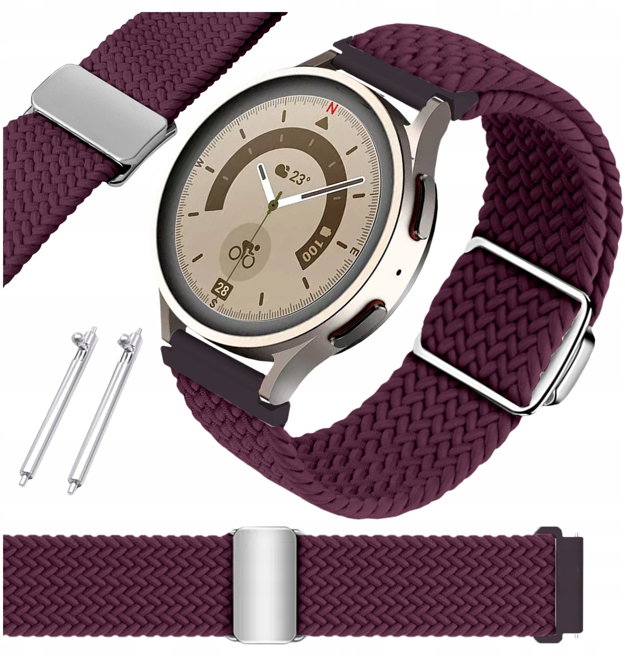 4kom.pl Pasek ChronSmarta do Samsung Galaxy Watch 4 5 6 7 40mm 42mm 46mm Classic Pro Wzór 17