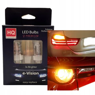 Żarówki Led P21W BA15s Przebijające Czerwone Klosze Usa - Żarówki samochodowe - miniaturka - grafika 1