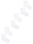 Skarpetki damskie - Skarpety dziewczęce ażurowe krótka falbanka 3PAK 17-19 - miniaturka - grafika 1