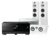 Kino domowe - Yamaha RX-A4A (czarny) + 603 S3 + HTM6 S3 + MusicCast 50 (biały) - miniaturka - grafika 1