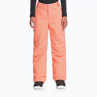 Spodnie narciarskie - Spodnie snowboardowe dziecięce Roxy Backyard pomarańczowe ERGTP03028 - grafika 1